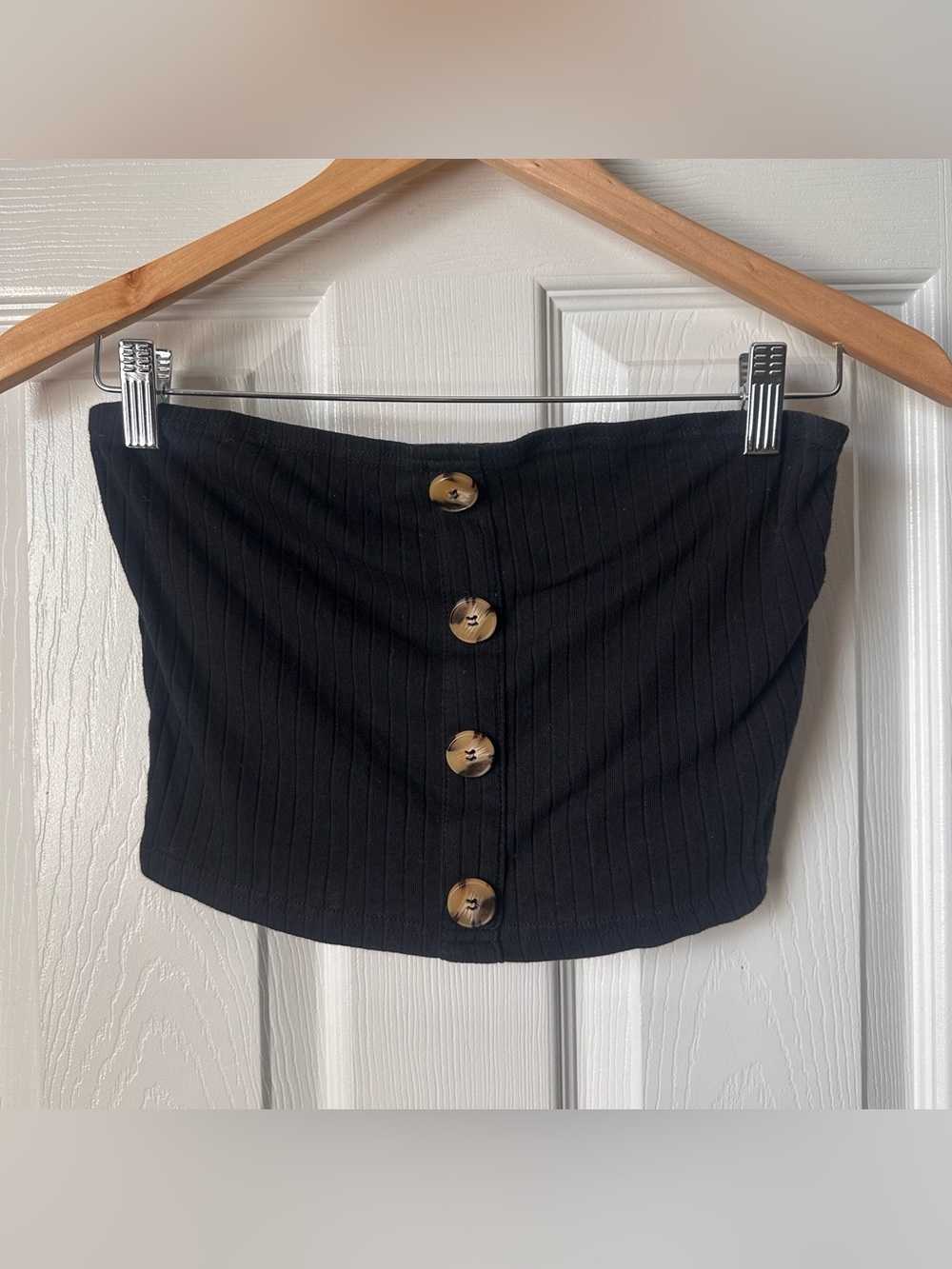 Shein Black Tube Top Strapless Size Small